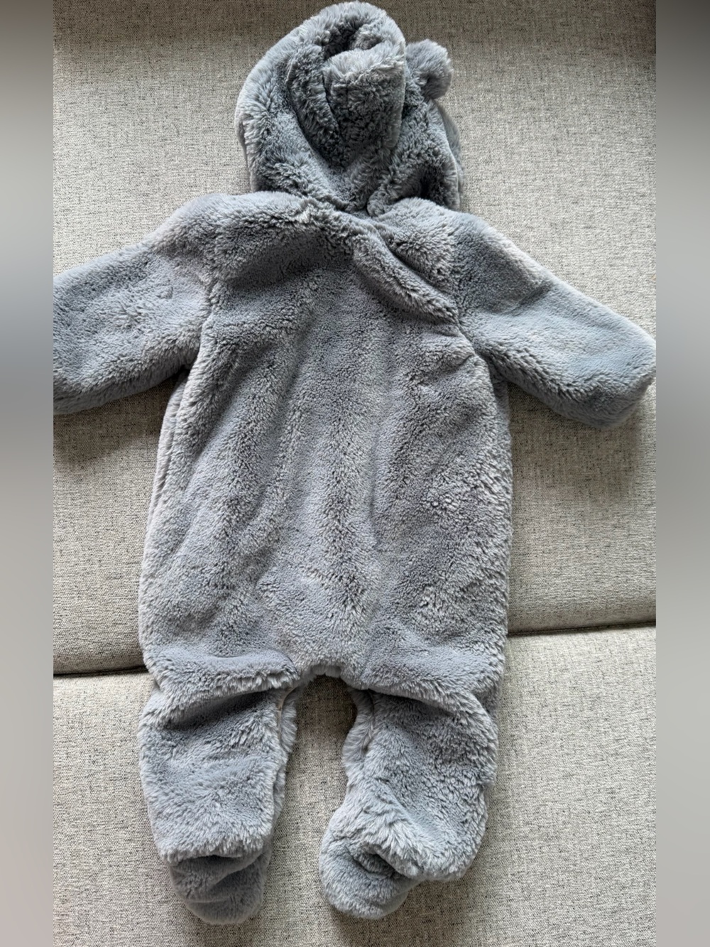 Zara Baby Blue 3-6M Teddy Bear Footie - Picture 4 of 8